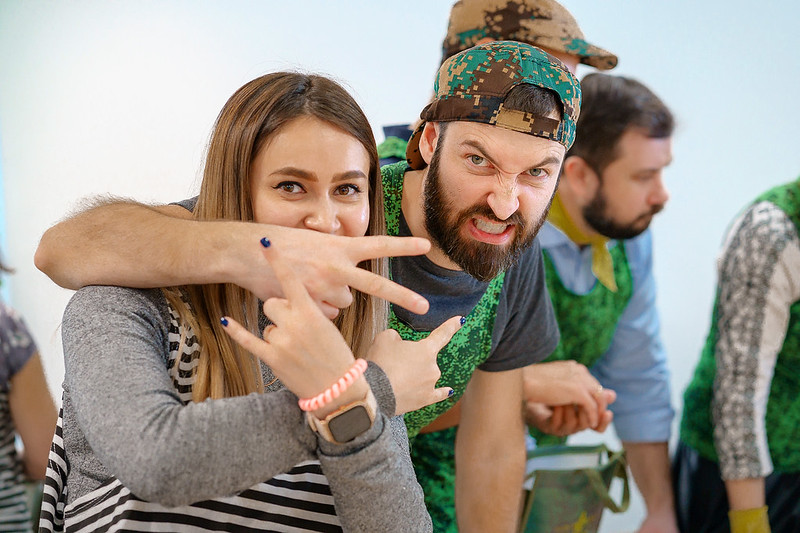 Корпоратив на День строителя в Kemerovo с уличными активностями