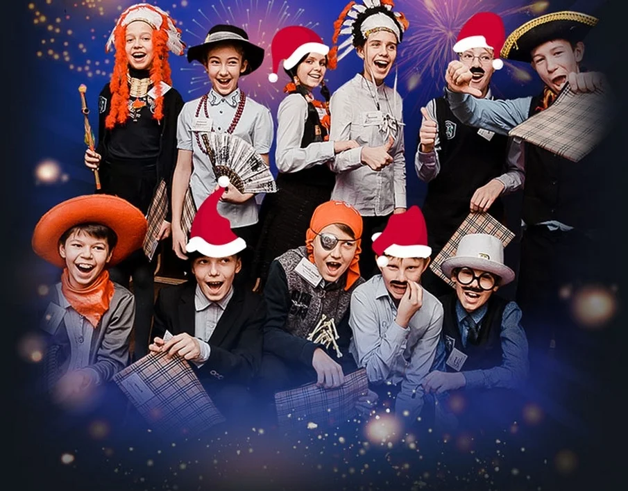 Новый год в школе в Кемерово.